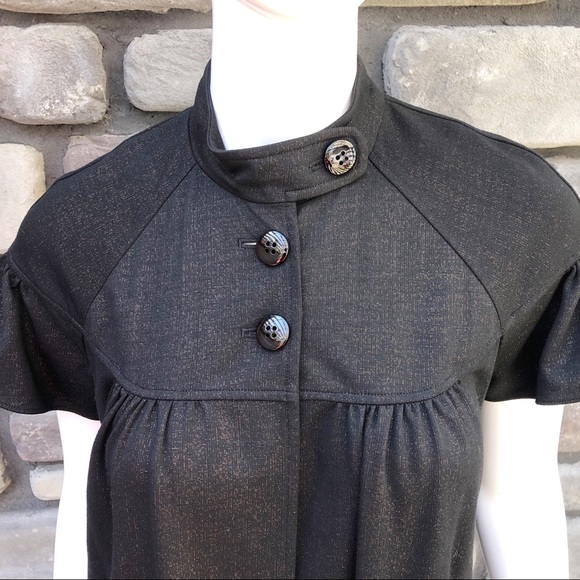 La Rok SS Jacket Black/Metallic Bronze EUC sz M - Picture 3 of 7